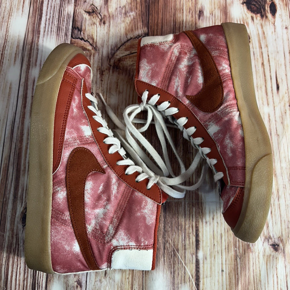 Nike BLAZER Mid '77 Cozi By You Big Kids Mens Size 7 Red High Top Sneakers Shoes - Picture 6 of 9